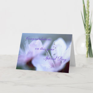 Herzlichen Glückwunsch zu diesem Sondertag Karte