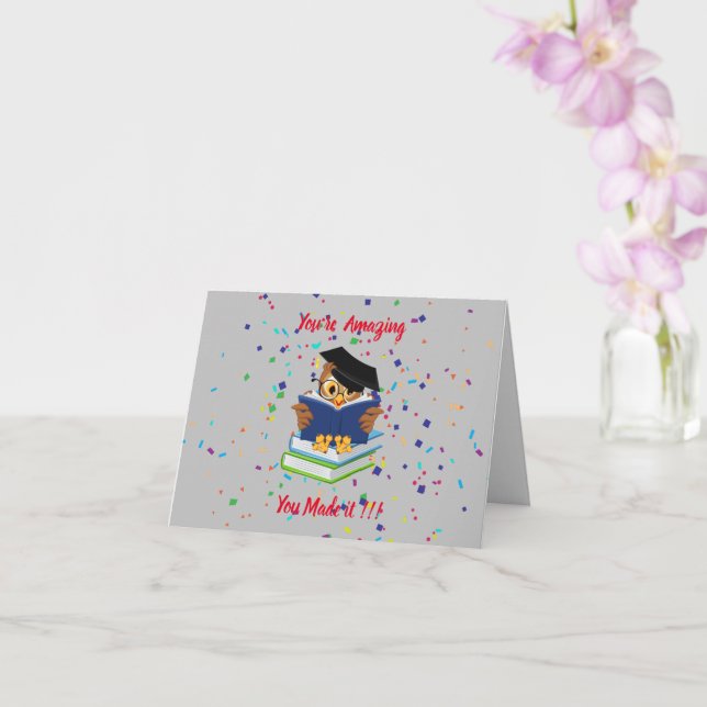 Herzlichen Glückwunsch zu Ihrem Abschluss Karte (Orchidee)