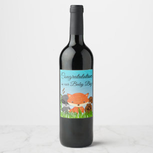 Herzlichen Glückwunsch zu Ihrem Baby Boy Wine Bott Weinetikett