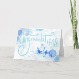 Herzlichen Glückwunsch zu Ihrem Baby Feiertagskarte