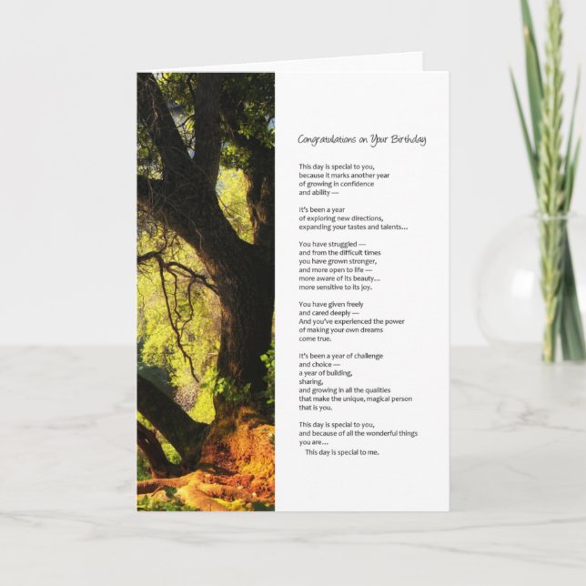 Herzlichen Glückwunsch zu Ihrem Geburtstag.. Karte (Vorderseite)