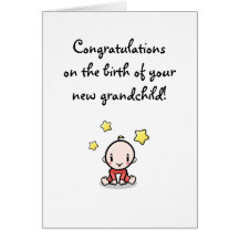 Herzlichen Glückwunsch zu Ihrem Großkind, Großelte