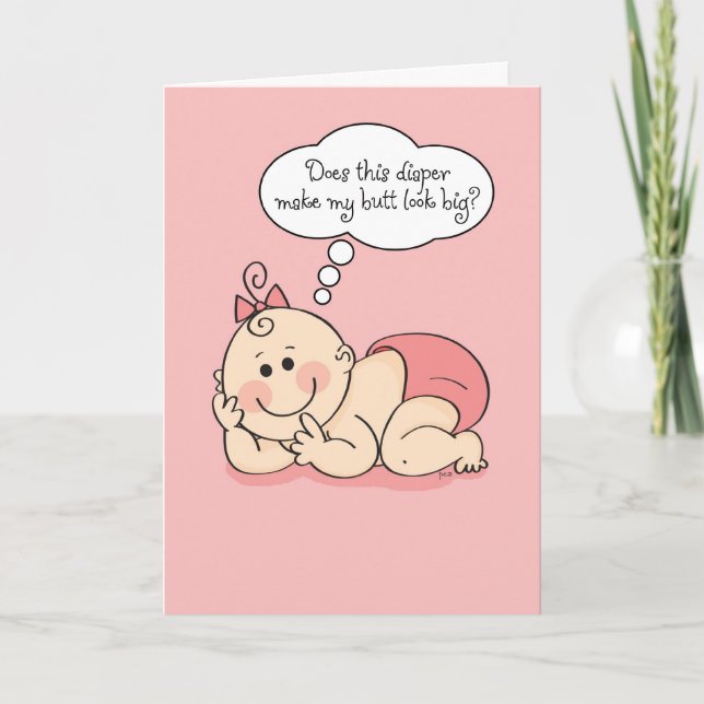 Herzlichen Glückwunsch zu Ihrem neuen Baby Diva Karte (Vorderseite)