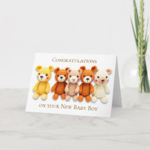 Herzlichen Glückwunsch zu Ihrem neuen Babyjungen