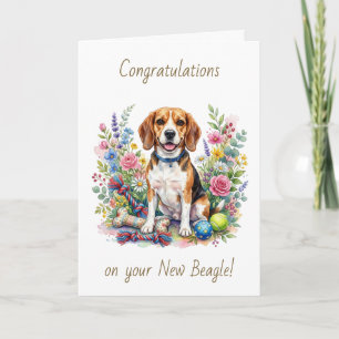 Herzlichen Glückwunsch zu Ihrem neuen Beagle Karte
