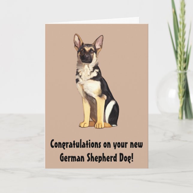 Herzlichen Glückwunsch zu Ihrem neuen deutschen Sc Karte (Vorderseite)