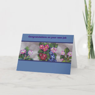 Herzlichen Glückwunsch zu Ihrem neuen Job Karte