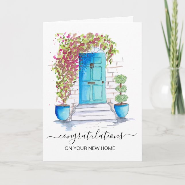 Herzlichen Glückwunsch zu Ihrem neuen Zuhause Real Karte (Vorderseite)