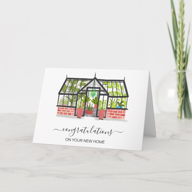 Herzlichen Glückwunsch zu Ihrem neuen Zuhause Real Karte (Vorderseite)