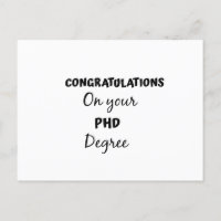 Herzlichen Glückwunsch zu Ihrem phd-Grad 