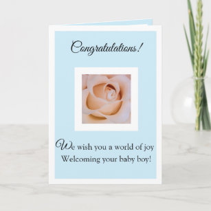 Herzlichen Glückwunsch zu Ihrer Babykarte Karte