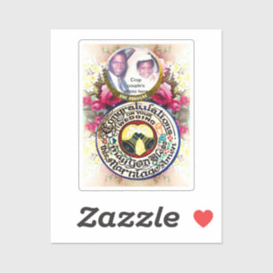 Herzlichen Glückwunsch zu Ihrer Hochzeit Custom-Cu Aufkleber