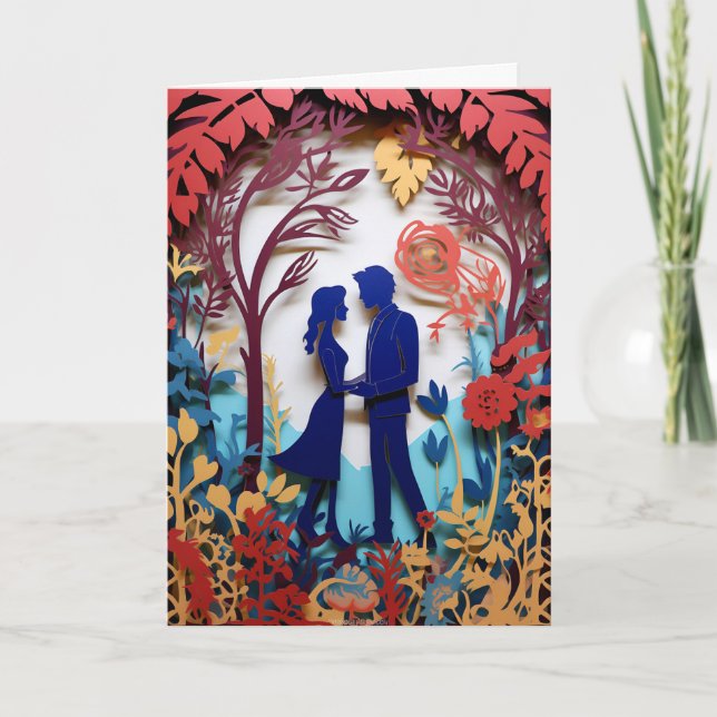 Herzlichen Glückwunsch zu Ihrer Hochzeit Karte (Vorderseite)