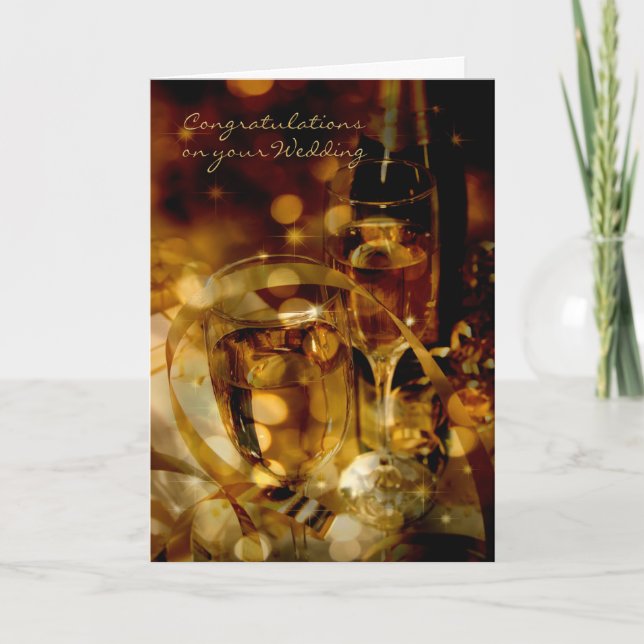 Herzlichen Glückwunsch zu Ihrer Hochzeit Karte (Vorderseite)