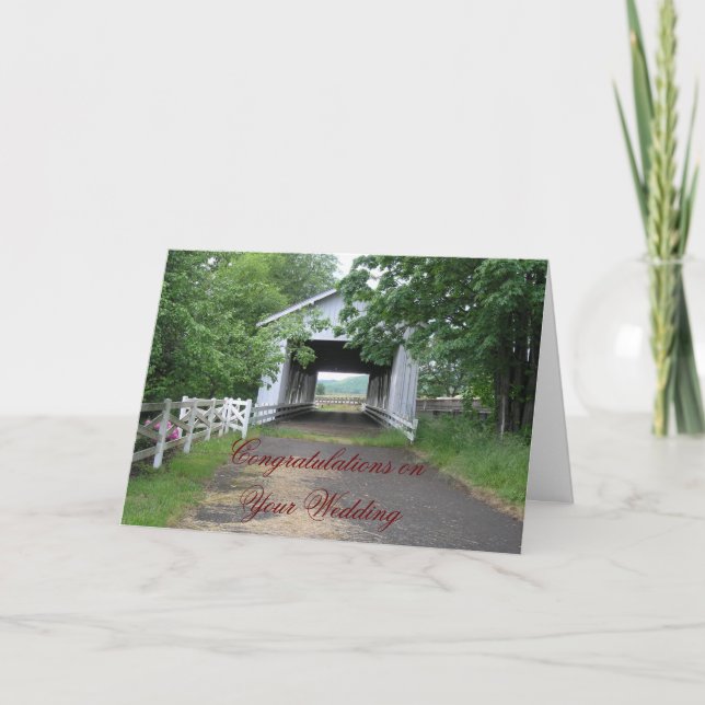 Herzlichen Glückwunsch zu Ihrer Hochzeit Karte (Vorderseite)