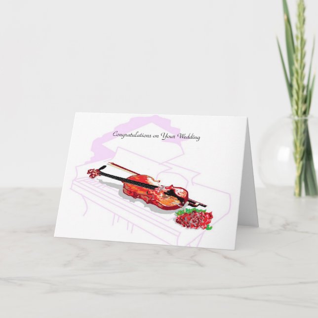 Herzlichen Glückwunsch zu Ihrer Hochzeit Karte (Vorderseite)