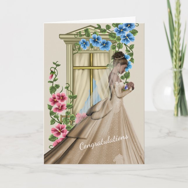 Herzlichen Glückwunsch zu Ihrer Hochzeit Karte (Vorderseite)