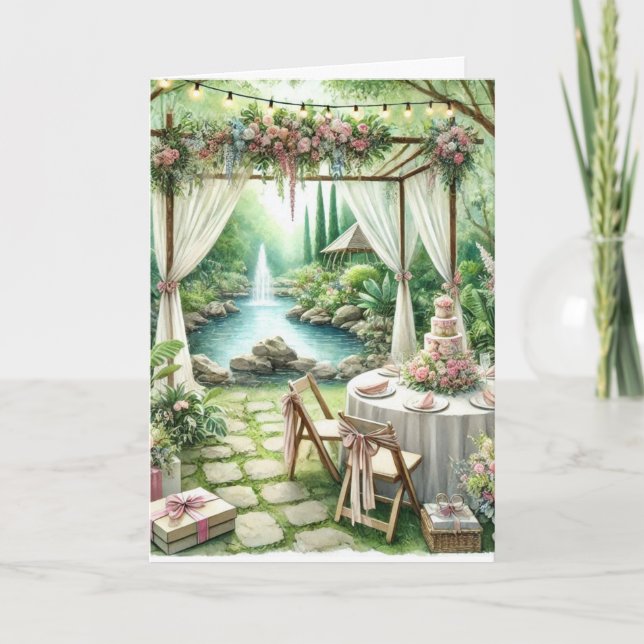 Herzlichen Glückwunsch zu Ihrer Hochzeitskarte Karte (Vorderseite)