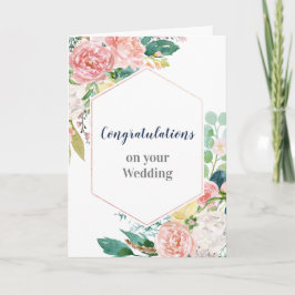 Herzlichen Glückwunsch zu Ihrer Hochzeitskarte Karte
