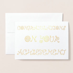 Herzlichen Glückwunsch zu Ihrer Leistung Folienkarte