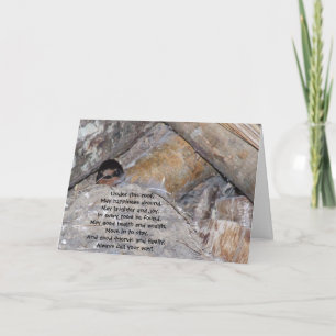 Herzlichen Glückwunsch zu Ihrer neuen Zuhause Card Karte