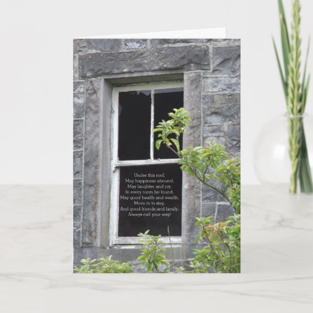 Herzlichen Glückwunsch zu Ihrer neuen Zuhause Card Karte (Vorderseite)