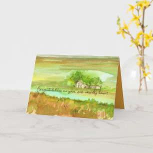 Herzlichen Glückwunsch zu Ihrer neuen Zuhause-Farm Karte