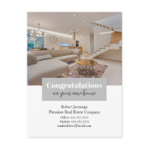 Herzlichen Glückwunsch zu Ihrer neuen Zuhause-Foto