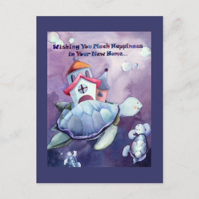 Herzlichen Glückwunsch zu Ihrer neuen Zuhause Post Ankündigungspostkarte (Vorderseite)