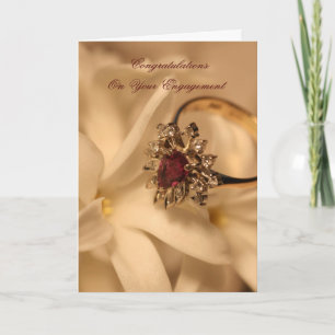 Herzlichen Glückwunsch zu Ihrer Verlobung Karte