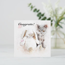 Herzlichen Glückwunsch zu New Pet Karte