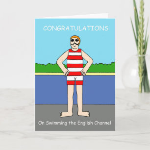Herzlichen Glückwunsch zu Swimmimg, dem Ärmelkanal Karte