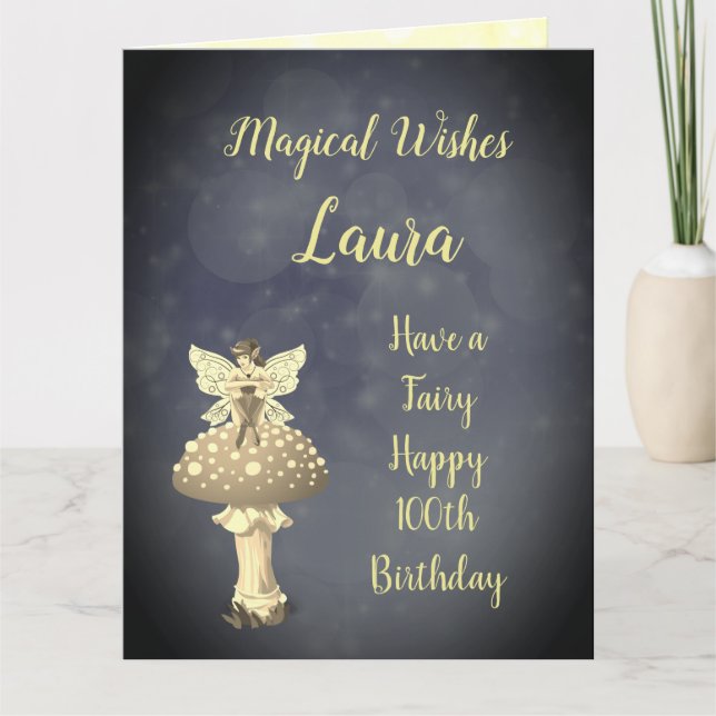 Herzlichen Glückwunsch zum 100. Geburtstag Karte (Vorderseite)