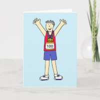 Herzlichen Glückwunsch zum 100. Marathon, für Ihn.