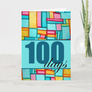 Herzlichen Glückwunsch zum 100. Tag Koreanischer B Karte