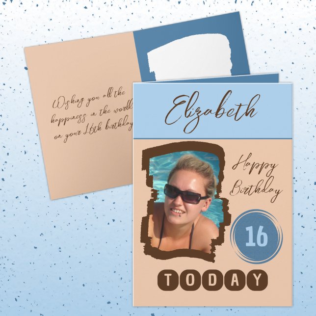 Herzlichen Glückwunsch zum 16. Geburtstag heute fü Karte (Von Creator hochgeladen)