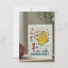 "Herzlichen Glückwunsch zum 1. Geburtstag zu unser Einladung