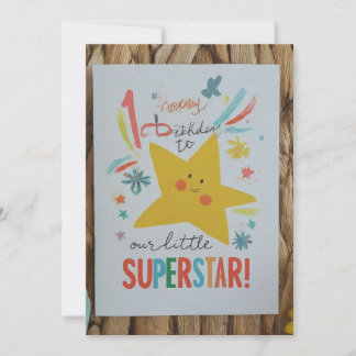 "Herzlichen Glückwunsch zum 1. Geburtstag zu unser Einladung