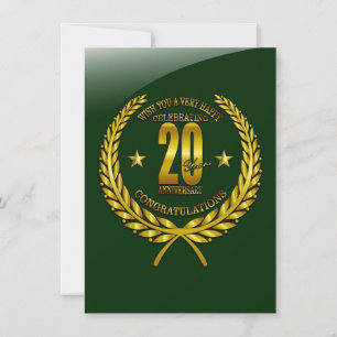 Herzlichen Glückwunsch zum 20-jährigen Jubiläum