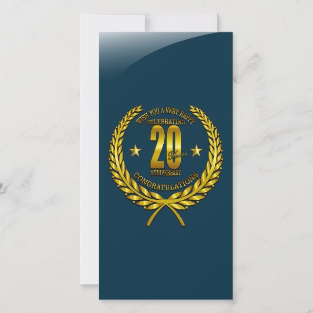 Herzlichen Glückwunsch zum 20. Jubiläum (Vorderseite)