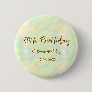 Herzlichen Glückwunsch zum 30. Geburtstag, gelb-or Button