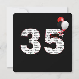 Herzlichen Glückwunsch zum 35. Geburtstag auf schw Einladung
