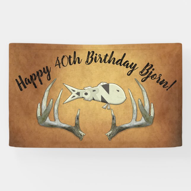 Herzlichen Glückwunsch zum 40. Geburtstag Bjorn-Ba Banner (Horizontal)
