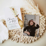 Herzlichen Glückwunsch zum 40. Geburtstag Foto Ein Einladung<br><div class="desc">Lasst uns auf 40 ankündigen! Einladung zum Geburtstag Foto. Entworfen mit einer schönen Aquarell Gold Champagner Flasche. Die meisten Buchstaben sind editierbar. Passende Artikel in unserem Shop Cava Party Design.</div>
