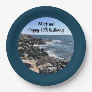 Herzlichen Glückwunsch zum 40. Geburtstag Foto von Pappteller