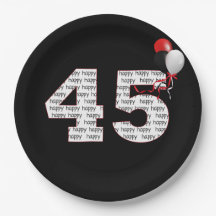 Herzlichen Glückwunsch zum 45. Geburtstag auf der
