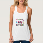 Herzlichen Glückwunsch zum 4. Geburtstag Tank Top<br><div class="desc">Alles Gute zum 4. Geburtstag. Ein lustiges und niedliche Geburtstag Design mit einem hübschen Teddybär mit einem Geschenk und einem lustigen Bleistift,  der die Geburtstagswünsche schreibt. Eine perfekte Ergänzung für Kleidung,  Shirts und Accessoires.</div>