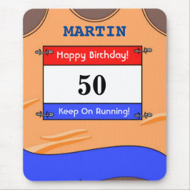 Herzlichen Glückwunsch zum 50. Geburtstag Mouse Ma Mousepad