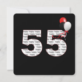 Herzlichen Glückwunsch zum 55. Geburtstag auf schw Einladung
