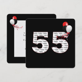 Herzlichen Glückwunsch zum 55. Geburtstag auf schw Einladung